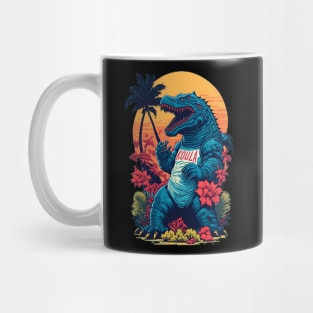 Retro Godzilla Mug